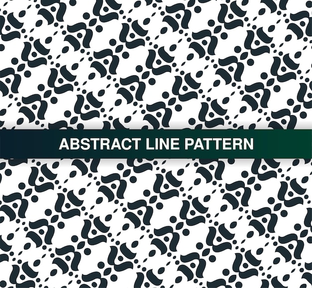 Flat ornament line pattern design