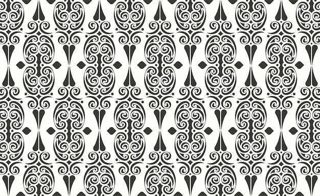 Flat ornament line pattern design