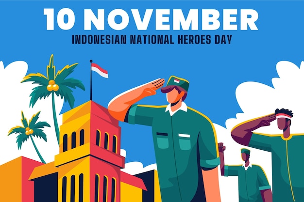 Flat pahlawan / heroes’ day