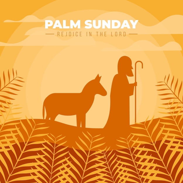 Evento della domenica delle palme piatte