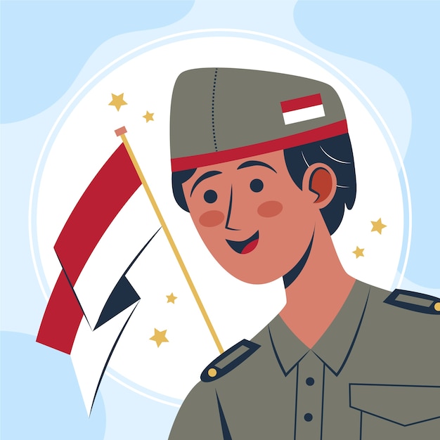 Vector flat pancasila day illustration