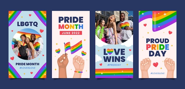 Flat Pride maand instagram verhalen collectie