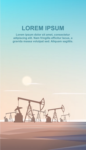 Flat Production Drilling Rig Oil from Depths Earth