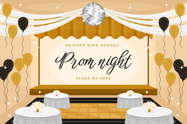 Flat prom background