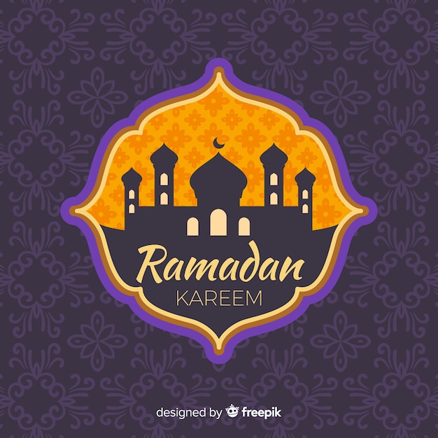 Flat ramadan label