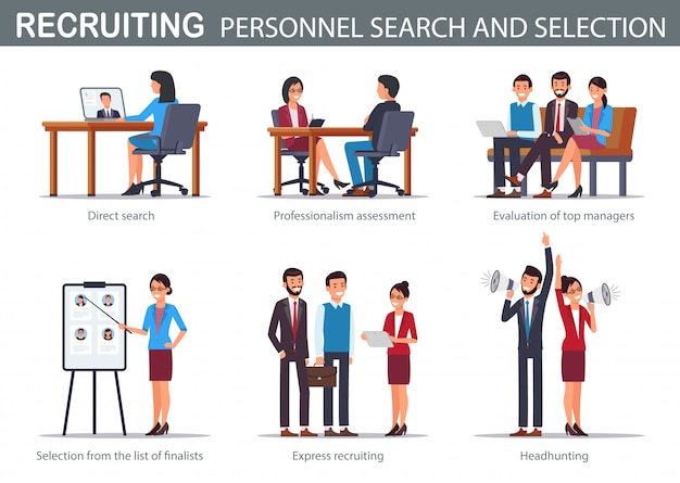 Flat recruiting personnel search and selection.