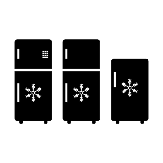 Vector flat refrigerator icon