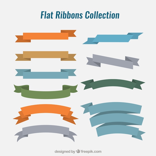 Flat ribbons collection