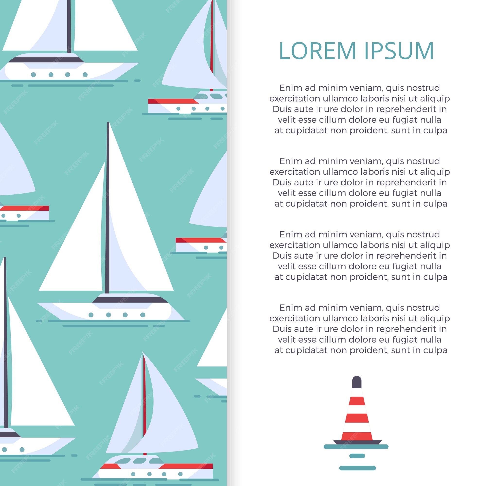 All the sailing in a poster infographic 