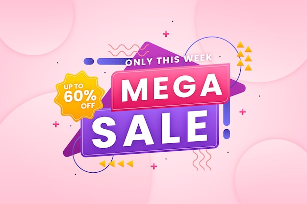 Flat sale background