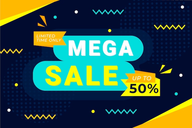 Flat sale background