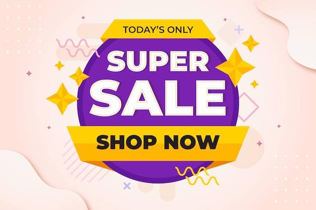 Flat sale background