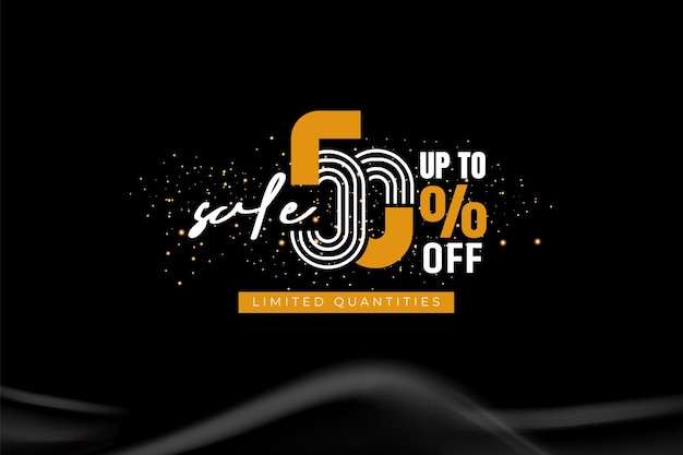 Flat sales discount promotion offer banner concept template design abstract vector background