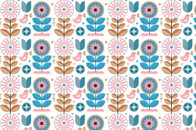 Vector flat scandinavian design pattern