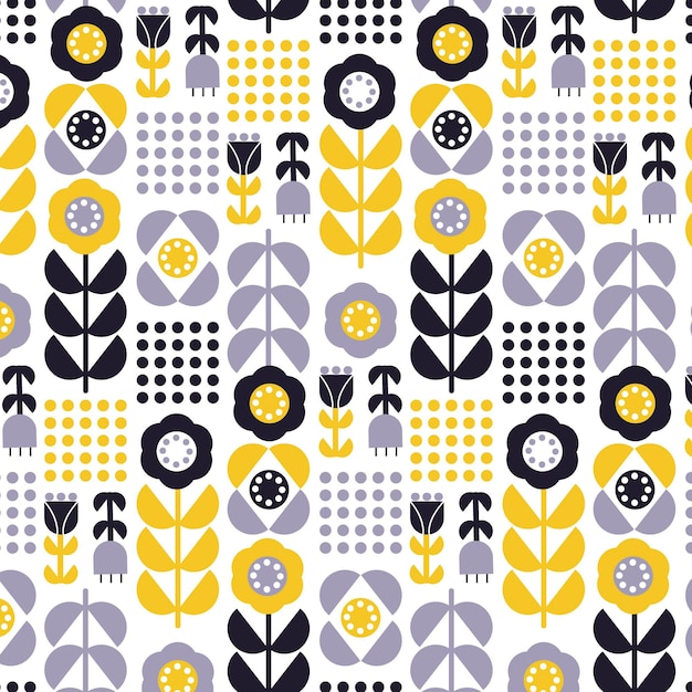 Flat scandinavian design pattern