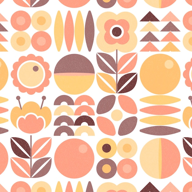 Flat scandinavian design pattern