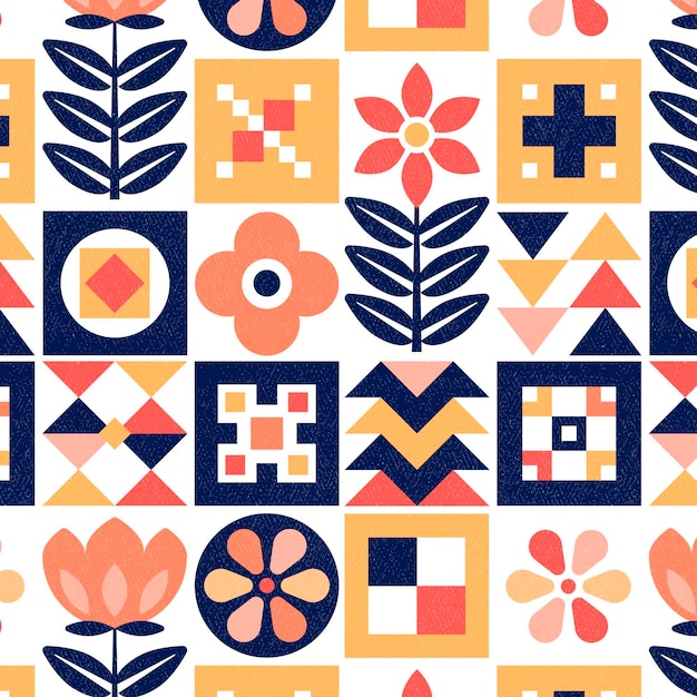 Vector flat scandinavian design pattern