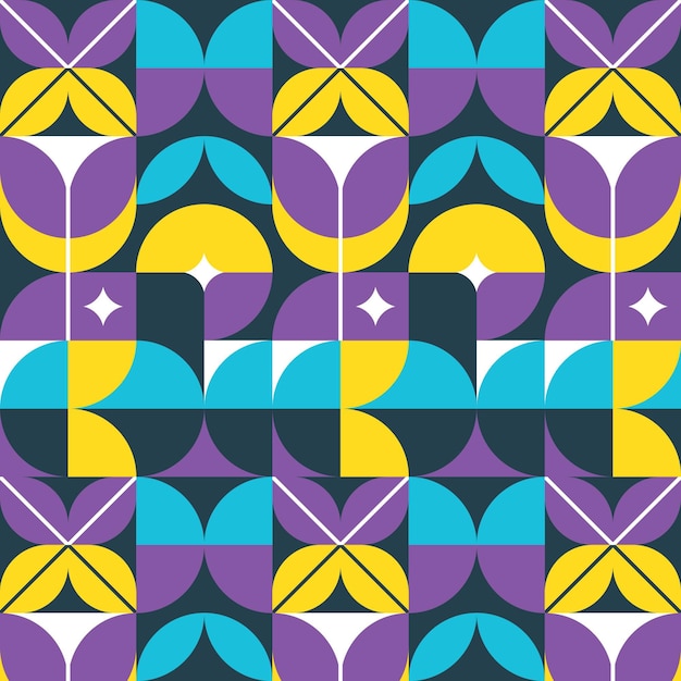 Flat scandinavian design pattern