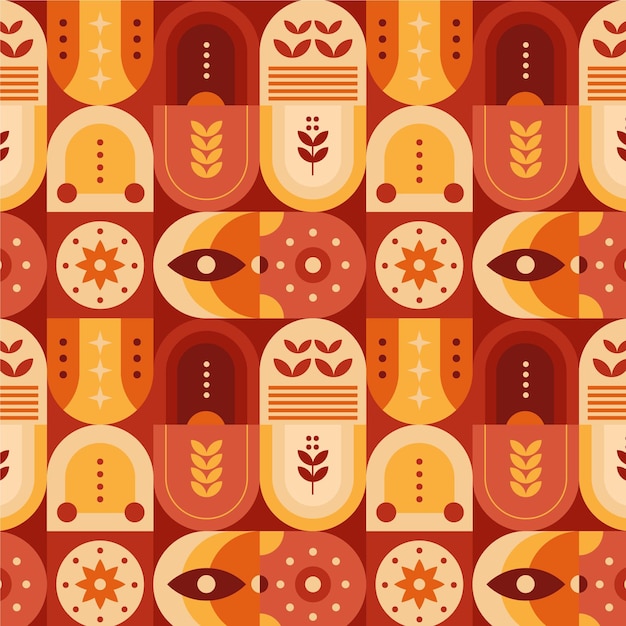 Flat scandinavian design pattern