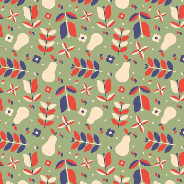 Flat scandinavian design pattern