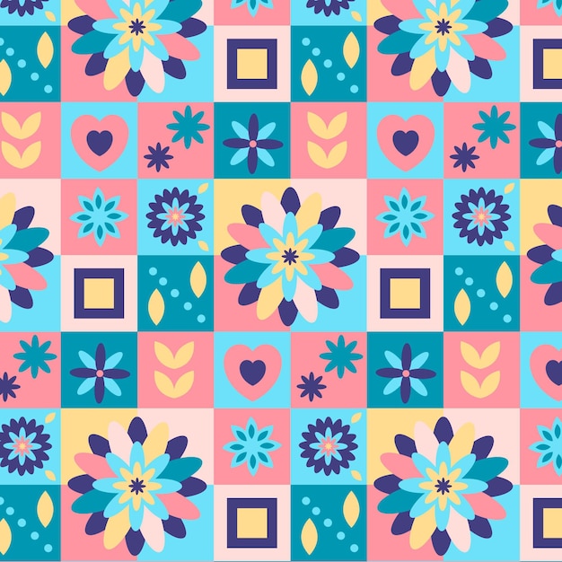 Vector flat scandinavian design pattern