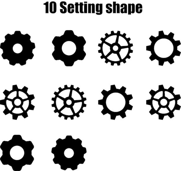 flat setting shape setting flat color icon pack like setting cogs location setting timer settingicon