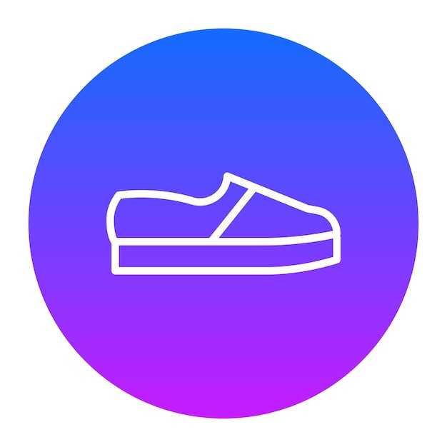 Векторная иллюстрация плоских обуви