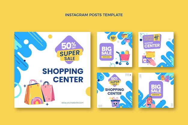flat shopping center instagram posts collection