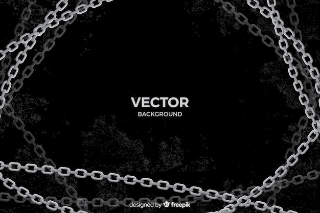 Flat silver chains background