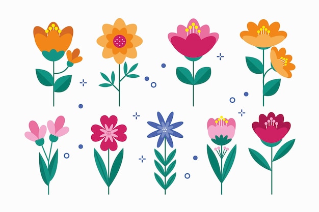 Flat spring flower pack