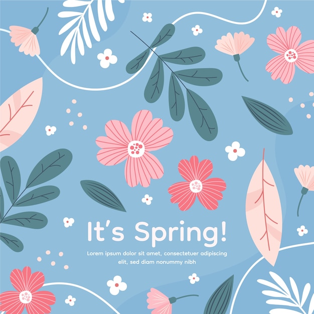 Flat spring illustration