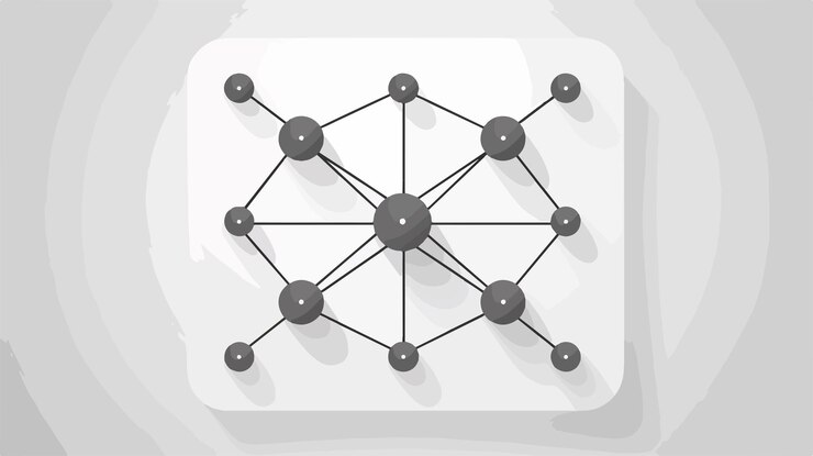 Vector flat style connections icon vector illustration