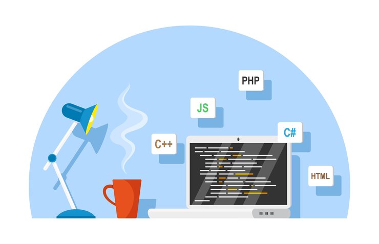 Vector flat style design for application development concept