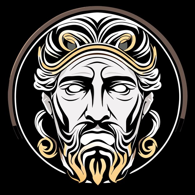 Vector flat style greek history people