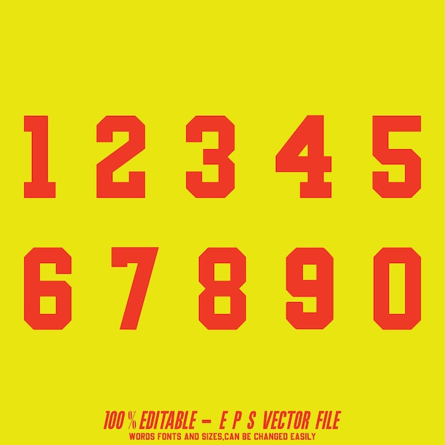 Flat Style Math Numbers vector illustratie