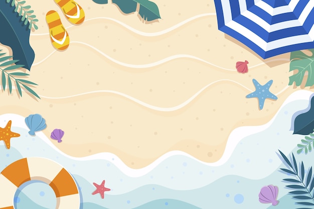 Flat summer illustration