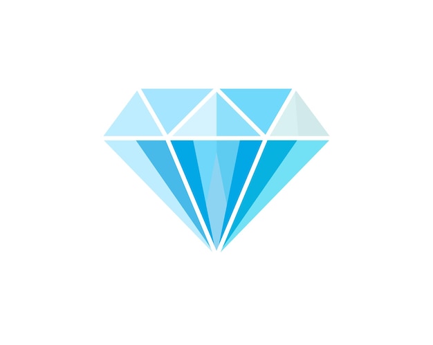 Flat syle diamond and crystal wealth flat vector illustration