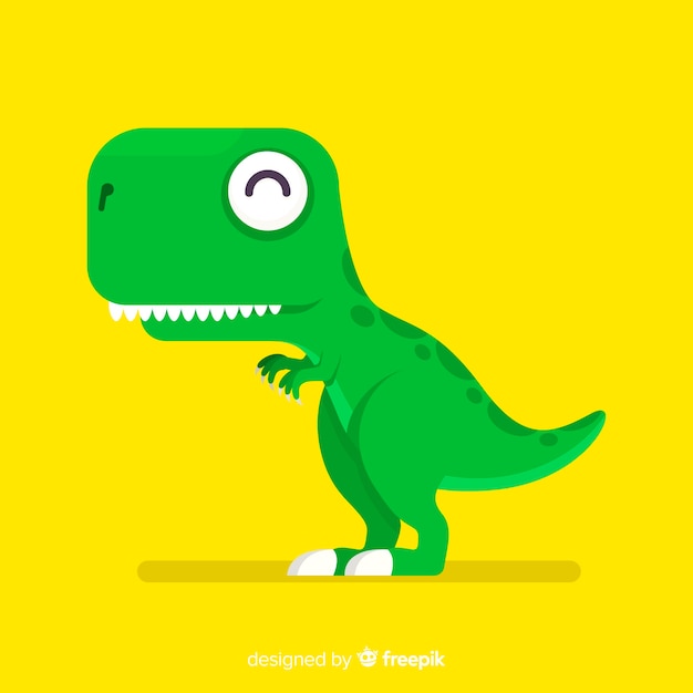 Flat t-rex background