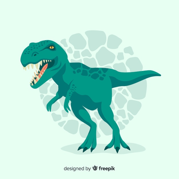 Flat t-rex background