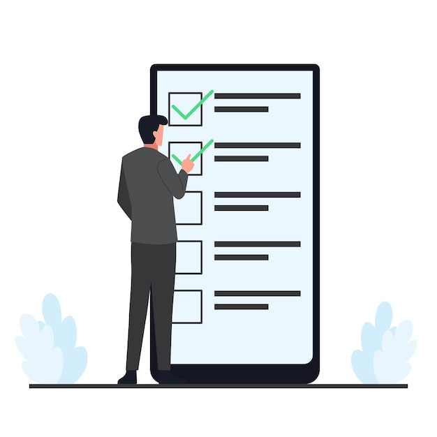 Vector flat technology illustration.