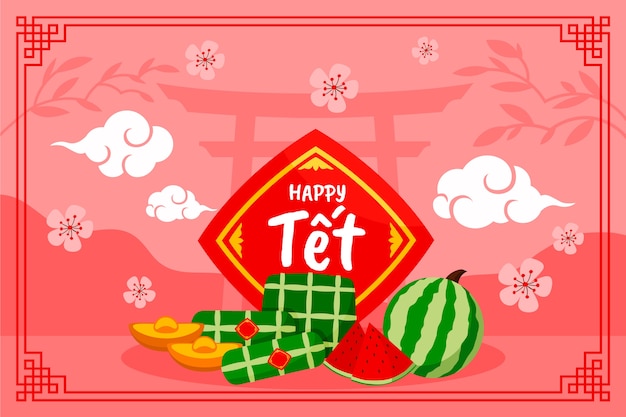 Flat tet background