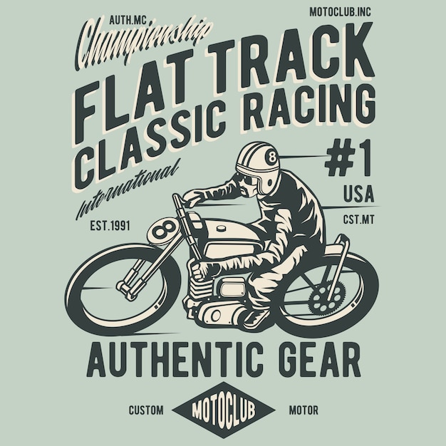 Flat track classic racing