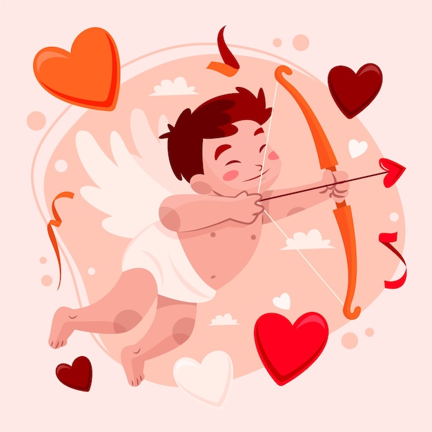 Flat valentines day illustration