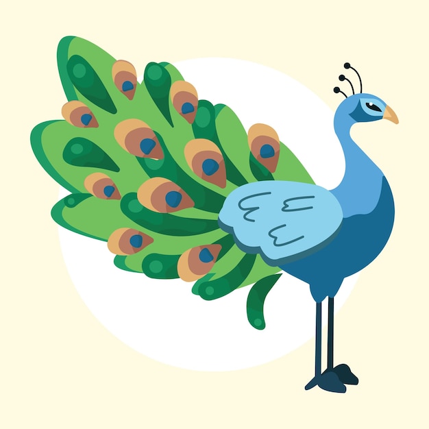 flat vector animal illustration