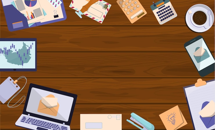 Vector flat vector banner template for office business solutions startup time management planning and strat...