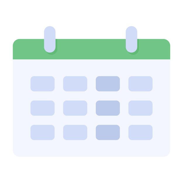 Flat vector icon of a calendar