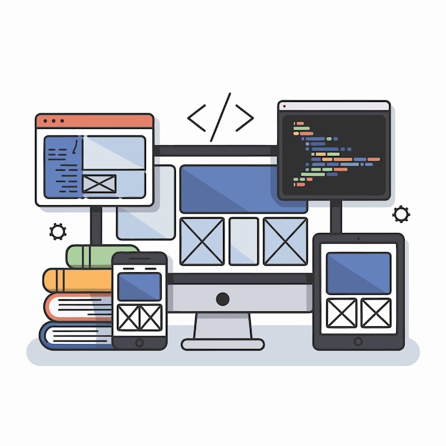 Flat vector illustration