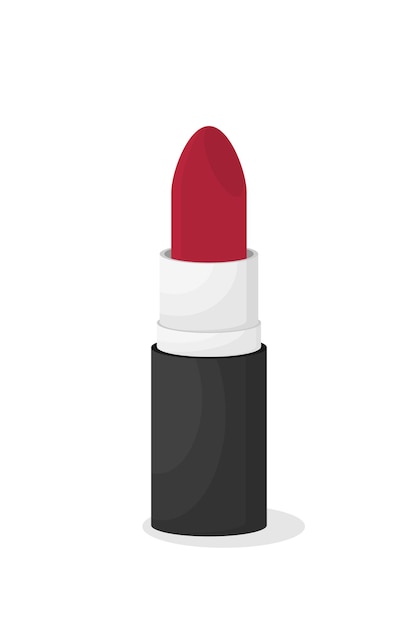 Flat vector lipstick modern and style