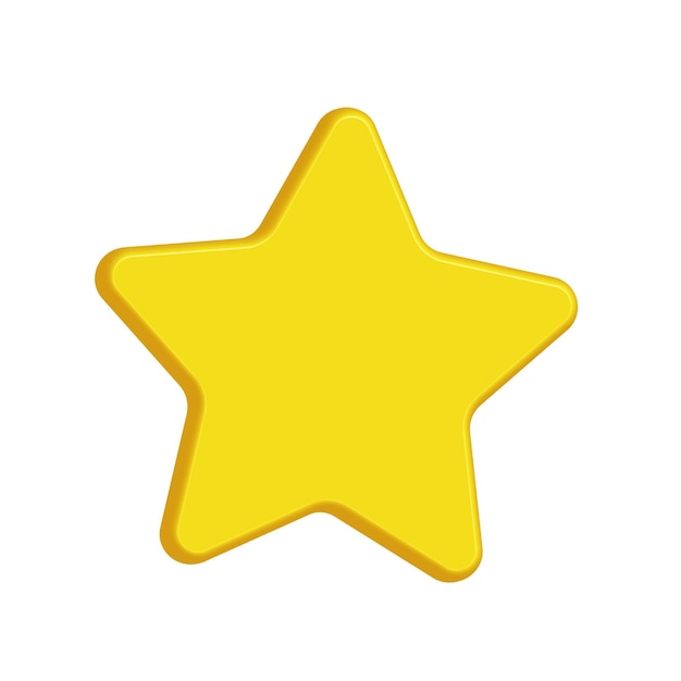 Flat vector shape star