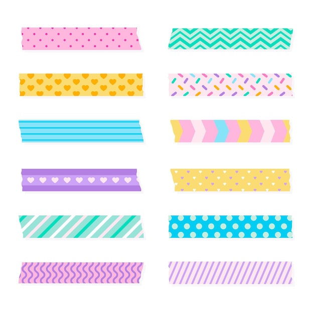 Flat washi tape-collectie